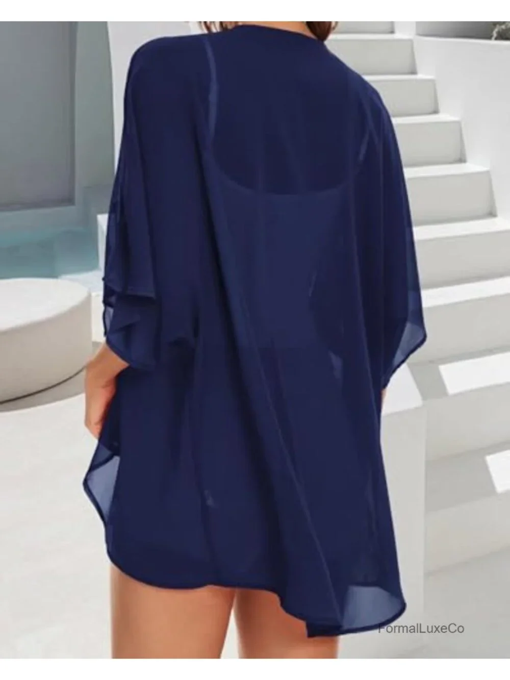 Chiffon Kimono Beach Cover Up Cardigan Floral Summer Tops Loose Capes